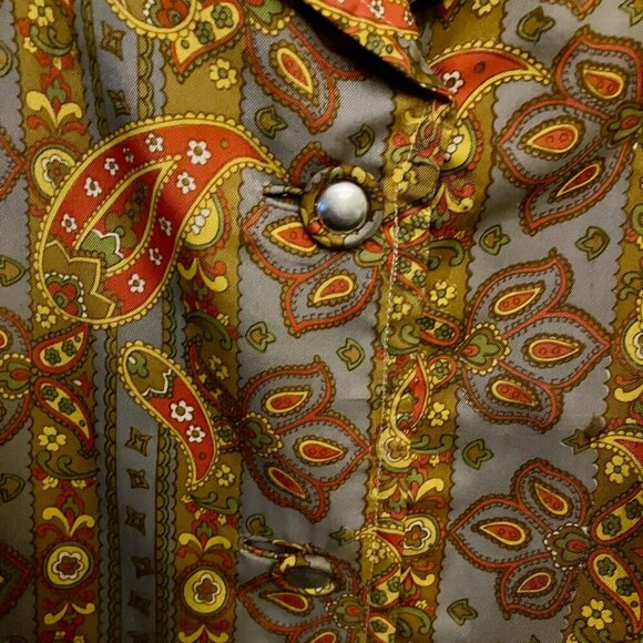 Groovy Vintage Paisley Dress (Plus Size) - Picture 4 of 7